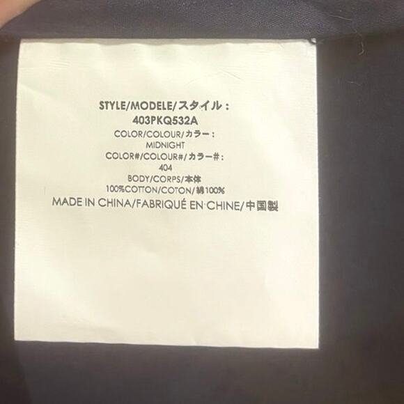 MICHAEL KORS COLLECTION Cotton Poplin Peplum Sleeveless Shirtdress Navy EUC Sz 4 - Picture 9 of 10